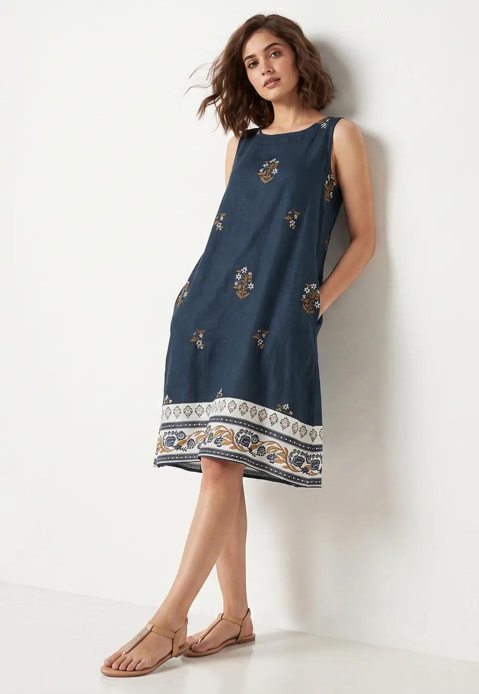 Ethnic Motif A-Line Dress