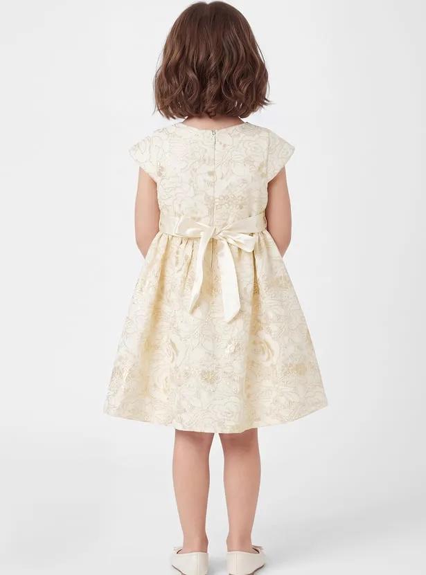 Girls Floral Embroidered Dress