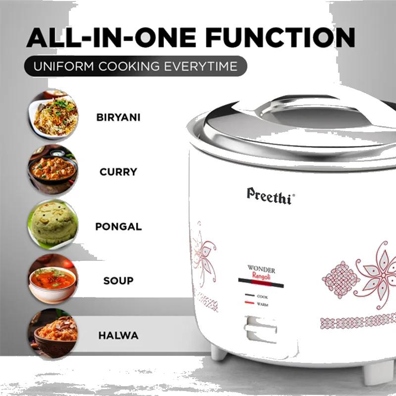 Preethi Rangoli 1 L Electric Rice Cooker