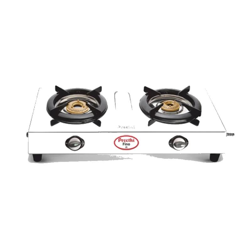 Preethi Fino Stainless Steel 2-Burner Gas Stove