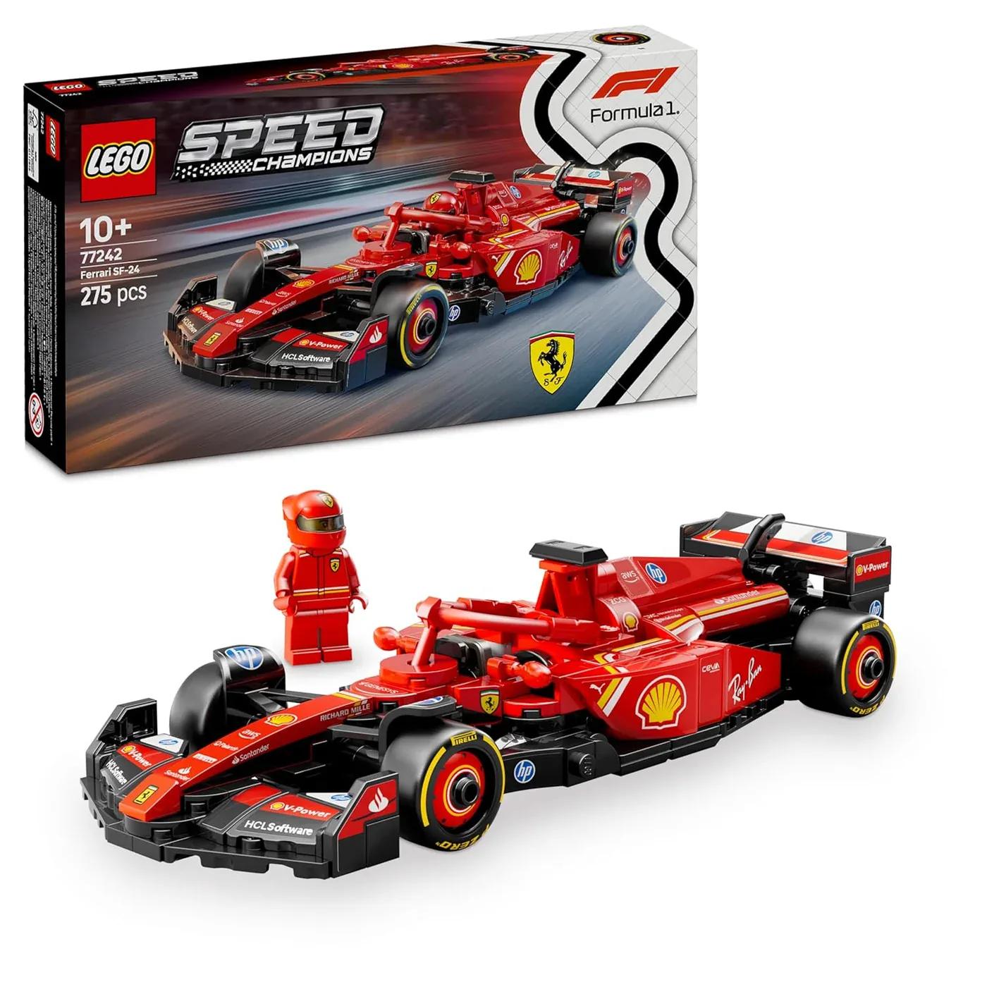 LEGO Speed Champions Ferrari SF-24 F1 Race Car Driver Set - product media