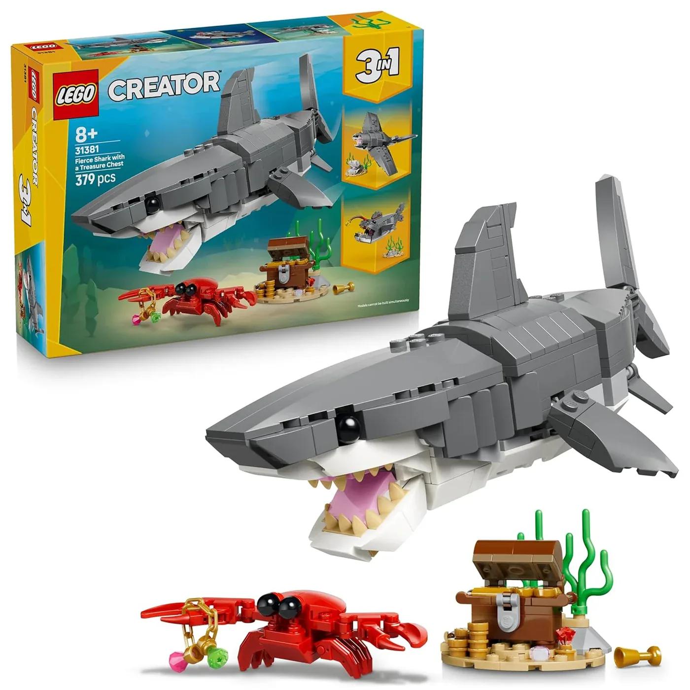 LEGO Creator Fierce Shark with a Treasure Chest Toy