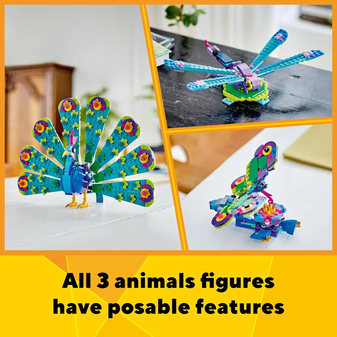 LEGO Creator Exotic Peacock 3in1 Toy Set