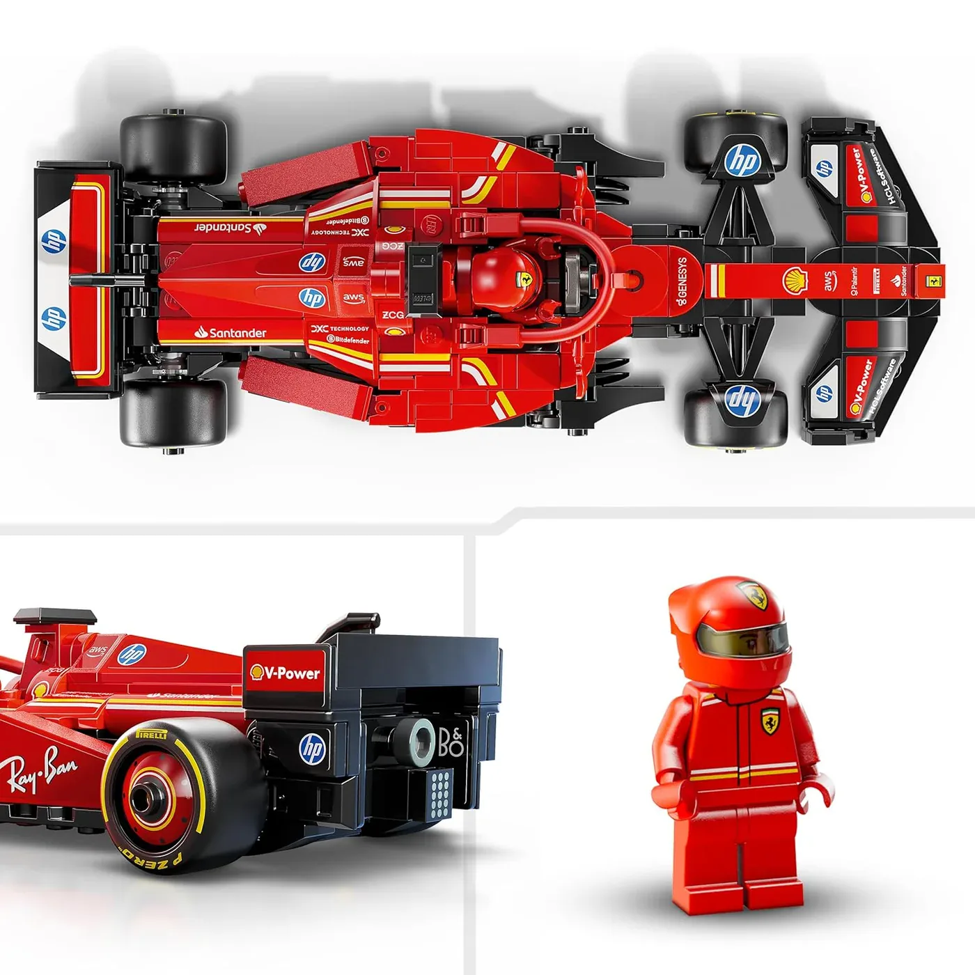 LEGO Speed Champions Ferrari SF-24 F1 Race Car Driver Set