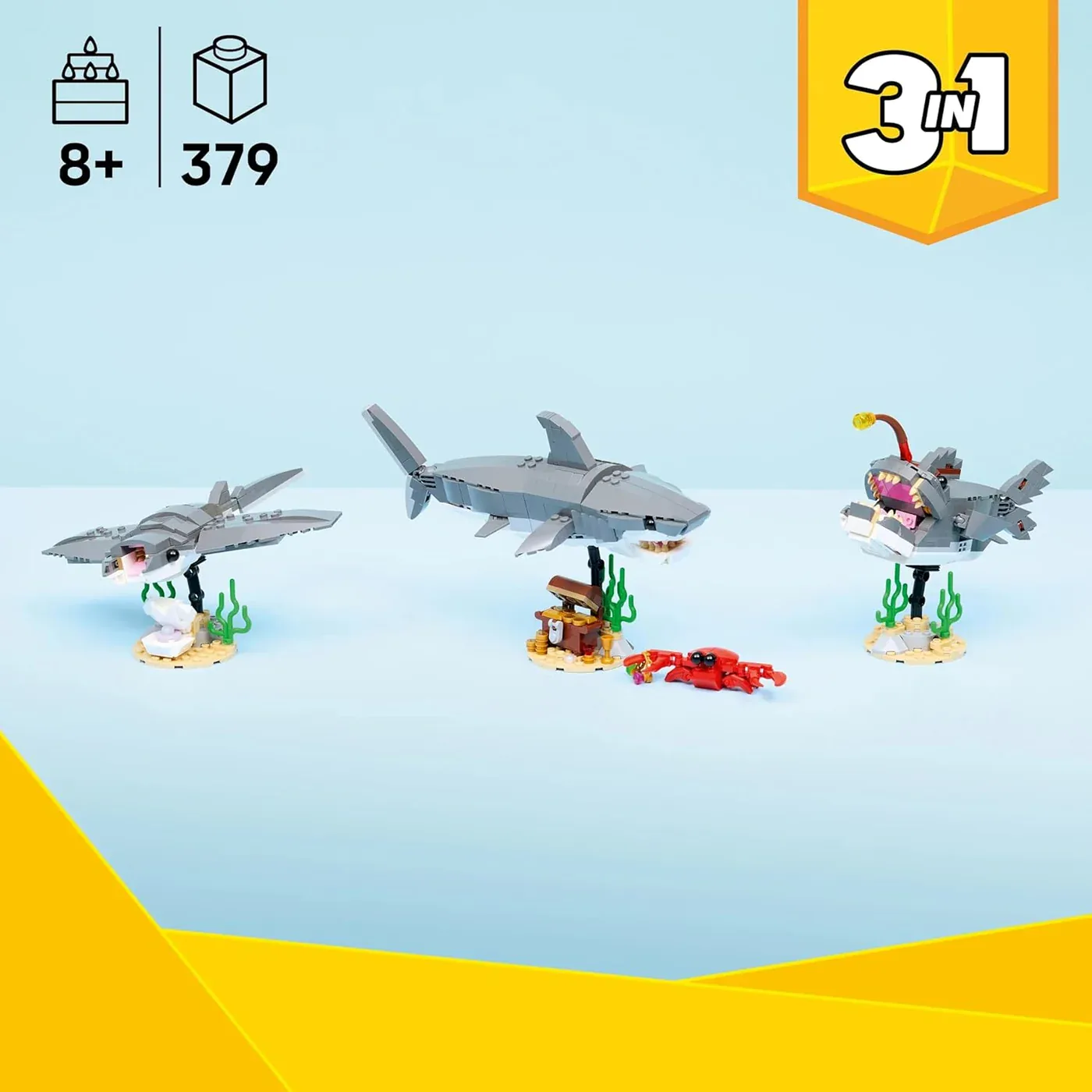 LEGO Creator Fierce Shark with a Treasure Chest Toy