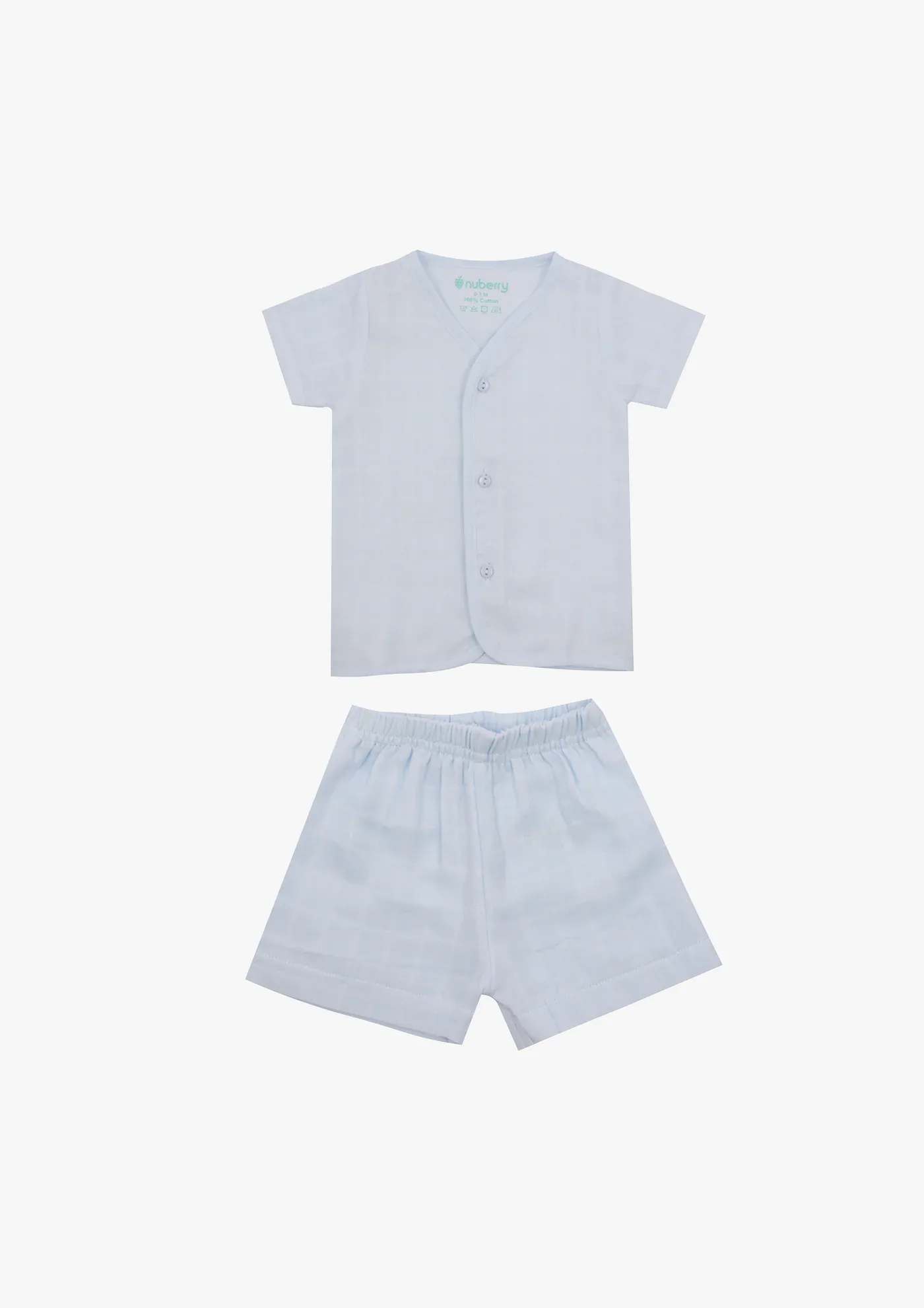 Nuberry Muslin Jabla Half Sleeve and Shorts