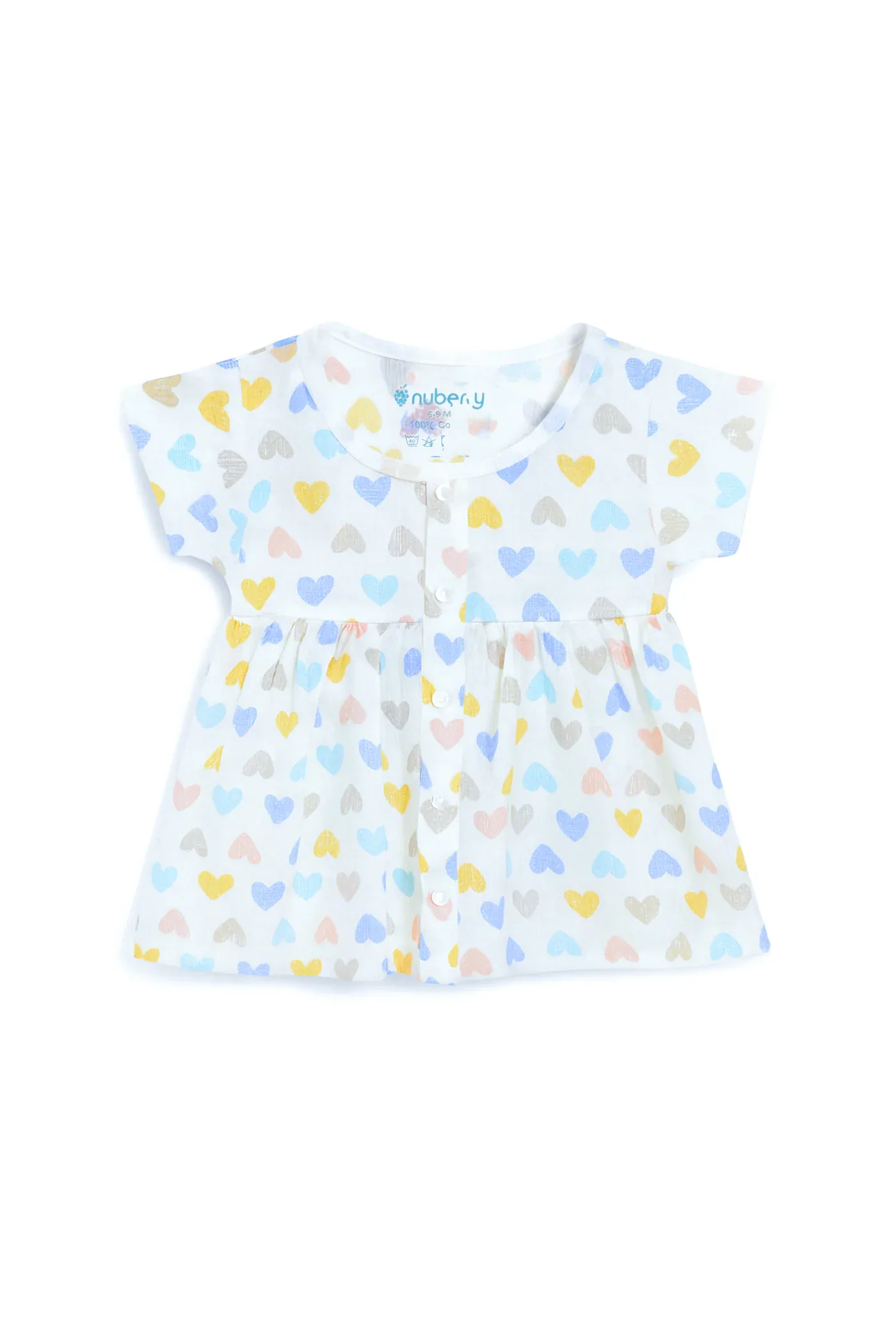 Nuberry Soft Muslin Half Sleeve Frock
