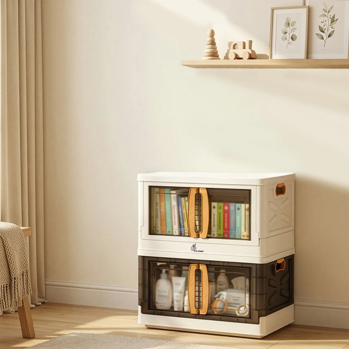 R for Rabbit Kiddo Korner Pod Kids Storage Organizer Se…