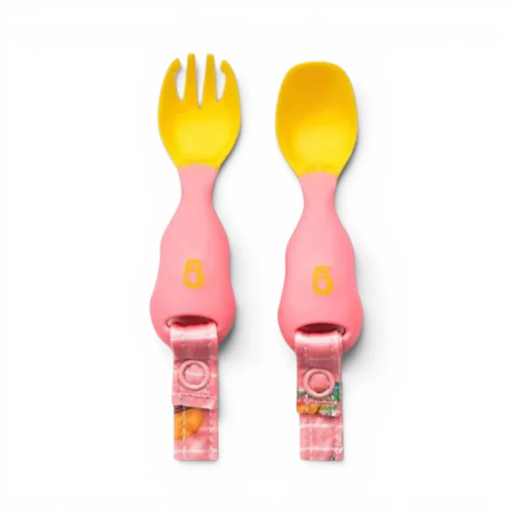 Bibado Handi Cutlery-Attachable Weaning Spoon & Fork Se…