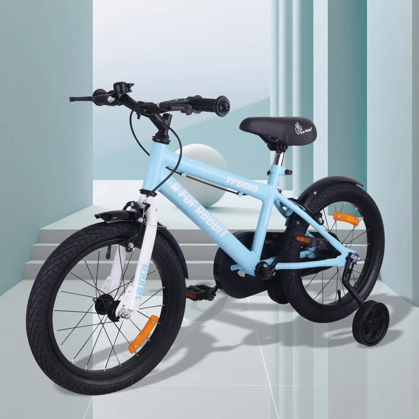 R for Rabbit Vroom Bicycle Lake Blue- 16Inch