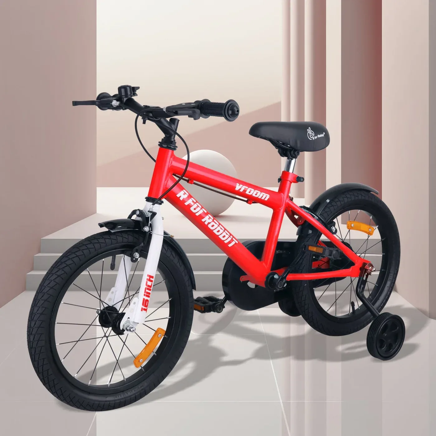 R for Rabbit Vroom Bicycle Red- 16Inch